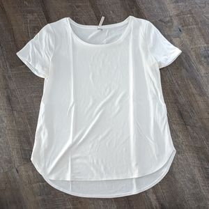 Banana Republic Drapey White Tee | S